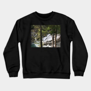 Waterfall in Woods Crewneck Sweatshirt